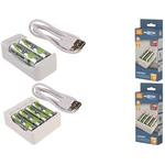 Ansmann Ladegerät Basic II inkl. 2 x AA 1300mAh Akku 1001-0119-01 (1001-0119-01)