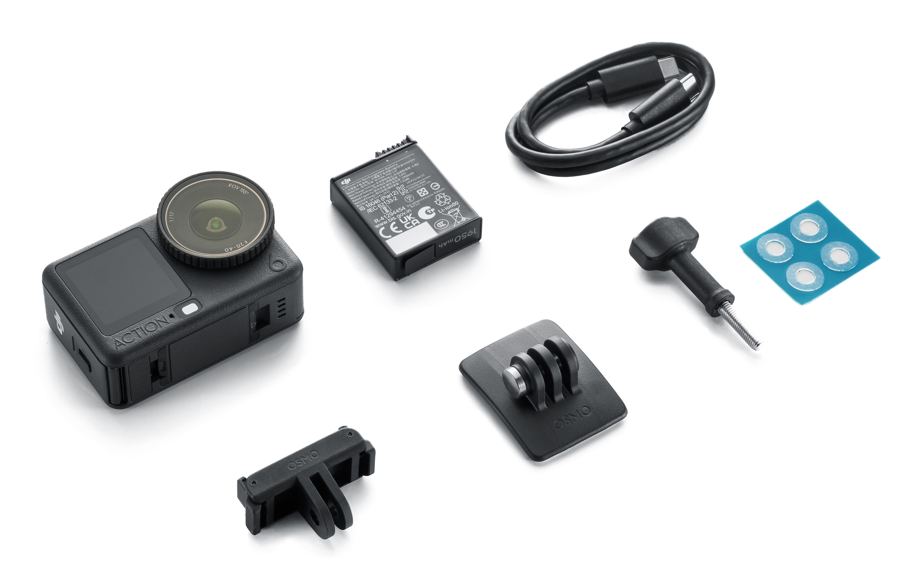 DJI Osmo Action 6 Standard Combo Action-Kamera 38 MP 4K Ultra HD Schwarz