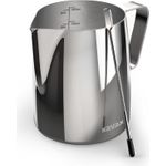 Xavax Barista-Milchkännchen mit Latte Art Pen, Edelstahl, 600 ml, Silber (00111280)