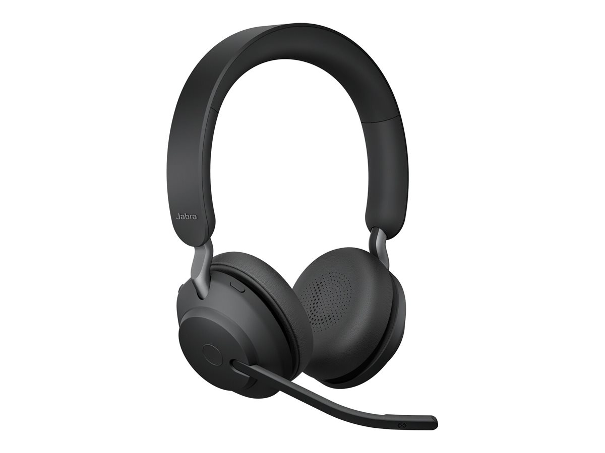 Jabra Evolve2 65 UC Stereo On-Ear-Headset Bluetooth USB-A Schwarz