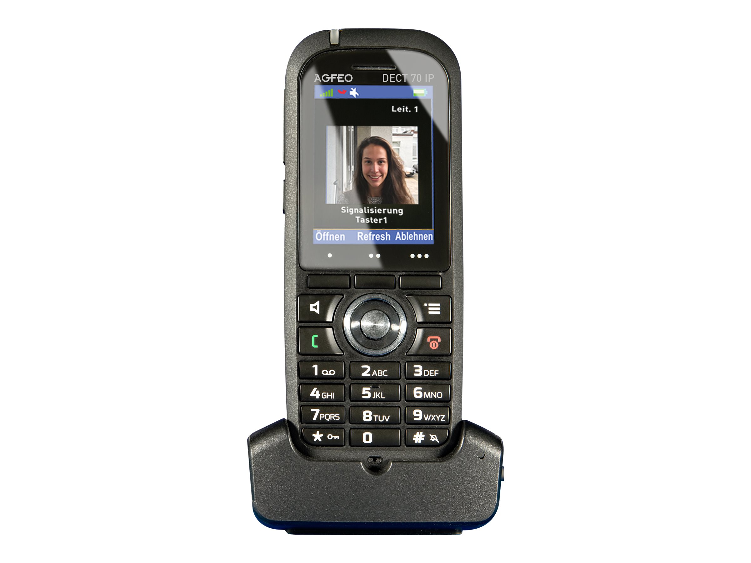 AGFEO DECT 70 IP Schnurloses Erweiterungshandgerät Bluetooth DECT Schwarz