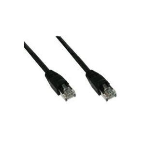 Patchkabel S-STP (PIMF), Cat 6, schwarz, 15,0 m Patchkabel mit besonders schmalem Knickschutz (71515S)