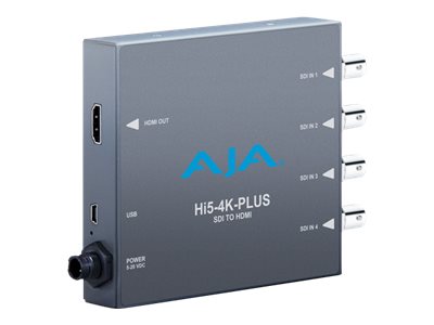 AJA Hi5-4K-Plus 3G-SDI auf HDMI Videokonverter Grau