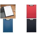 MAUL Klemmbrett-Mappe MAULpoly, PP-Folienüberzug, schwarz DIN A4, aus Karton mit Folienüberzug, Innentasche im Deckel, - 1 Stück (2337190)