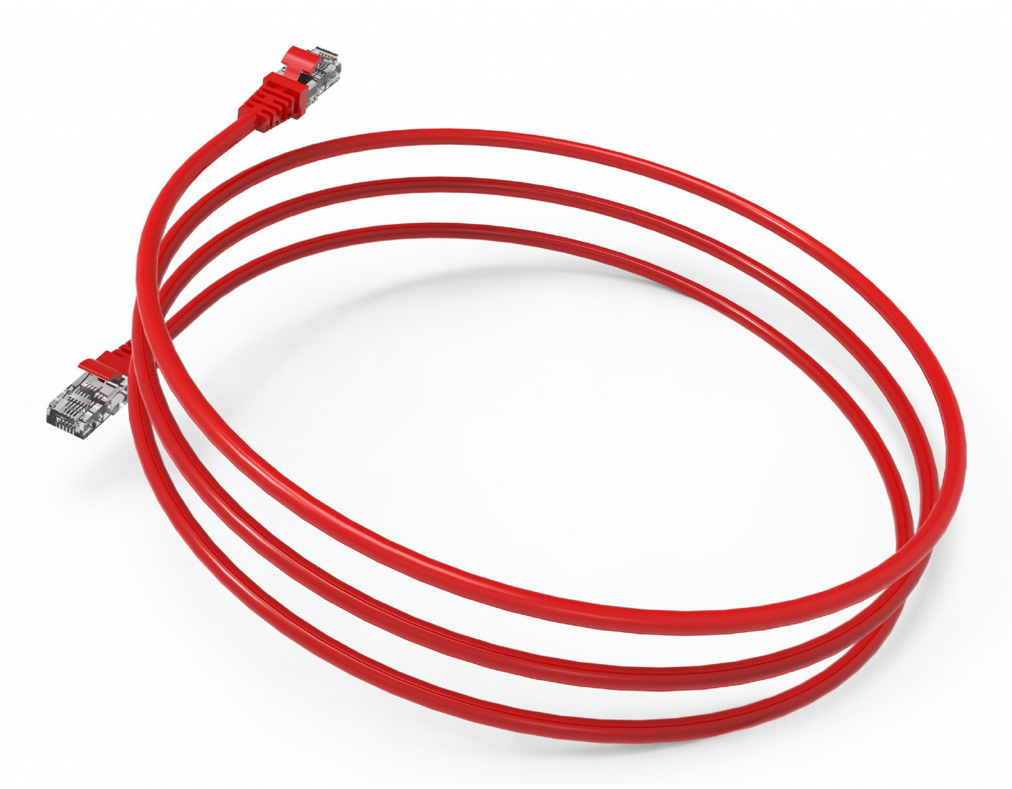 INCA Patchkabel Cat6 U/UTP RJ45 0,5 m 250 MHz Rot