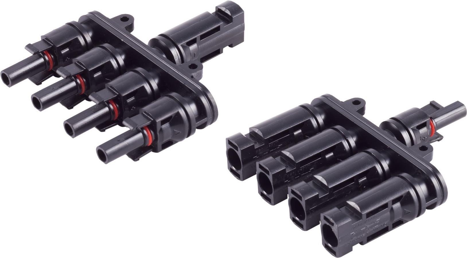 shiverpeaks ®-PV4 T-Adapter Set, 4/1, IP68, 1.5kV, schwarz (BS02-21014)