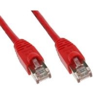 Patchkabel S-STP (PIMF), Cat 6, rot, 3.0 m Patchkabel mit besonders schmalem Knickschutz (71503R)