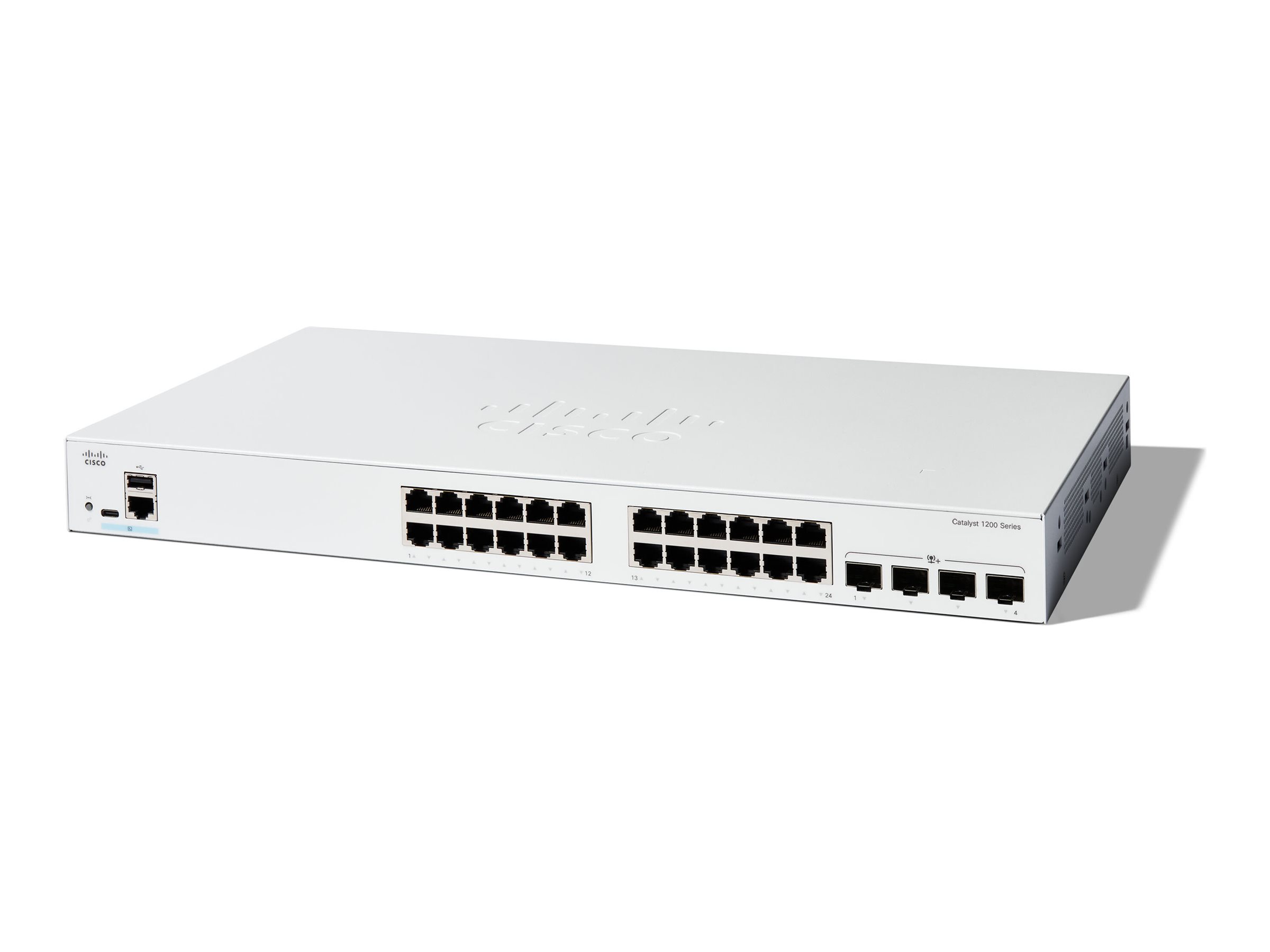 Cisco Catalyst 1200-24T-4X Managed Switch 24 Port 4x 10GbE SFP+ Weiß
