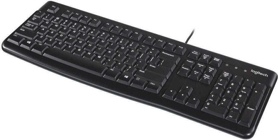 Logitech K120 for Business Tastatur USB US Layout Schwarz