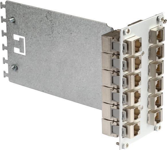 EFB-Elektronik Moduleinschub 3HE/14TE für 12 x SC Duplex, unbestückt Hersteller: EFB Elektronik (53711.24)