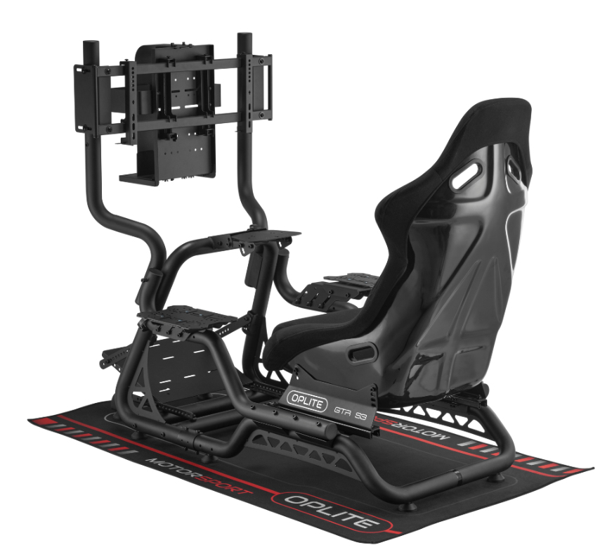 Oplite GTR S3/S8 Elite Single Monitorständer für Flug- und Rennsimulator bis 50" Schwarz