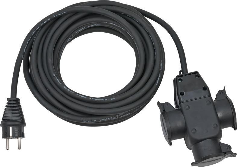 Brennenstuhl 1167810301 Verlängerungskabel 10 m 3 AC-Ausgänge Outdoor Schwarz (1167810301)
