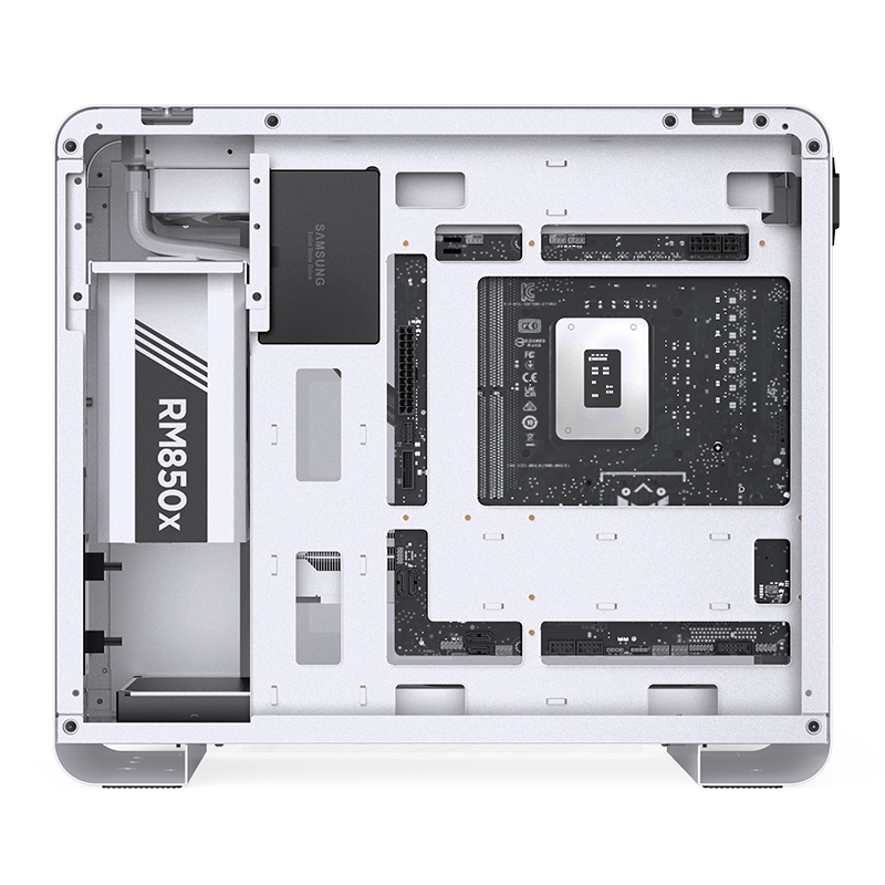 Jonsbo U4 Mini Mini Tower Systemgehäuse Tempered Glass Weiß