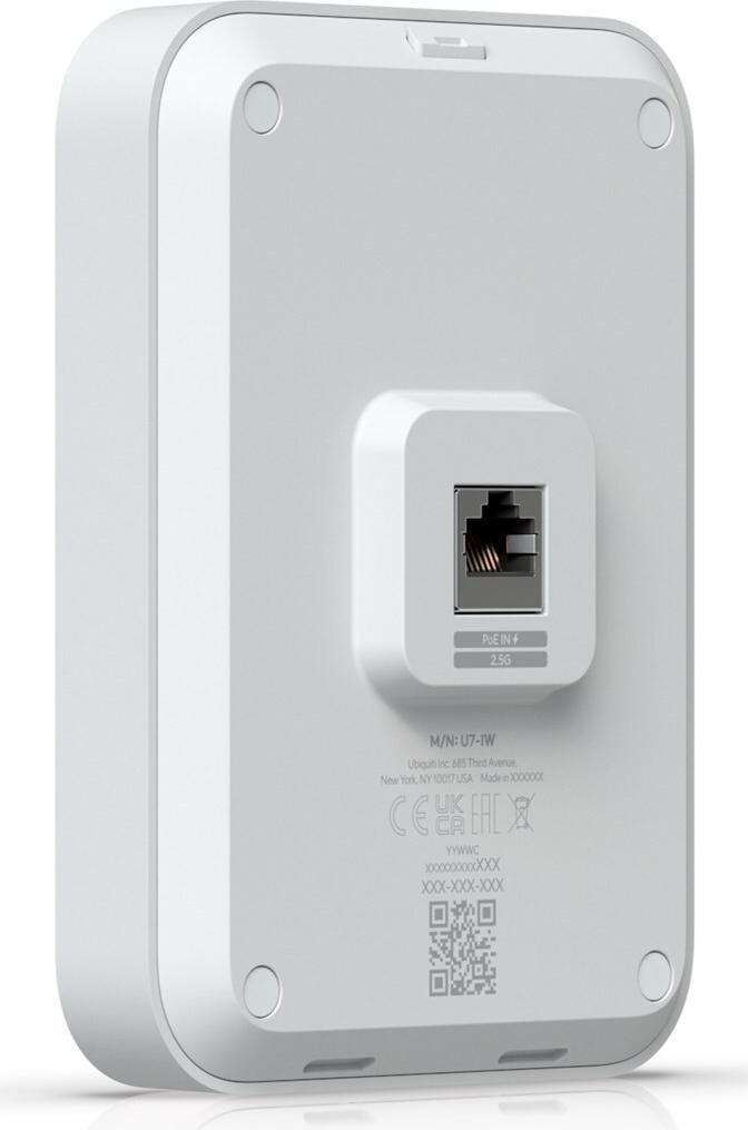 Ubiquiti UniFi U7 In-Wall Wi-Fi 7 Accesspoint Weiß