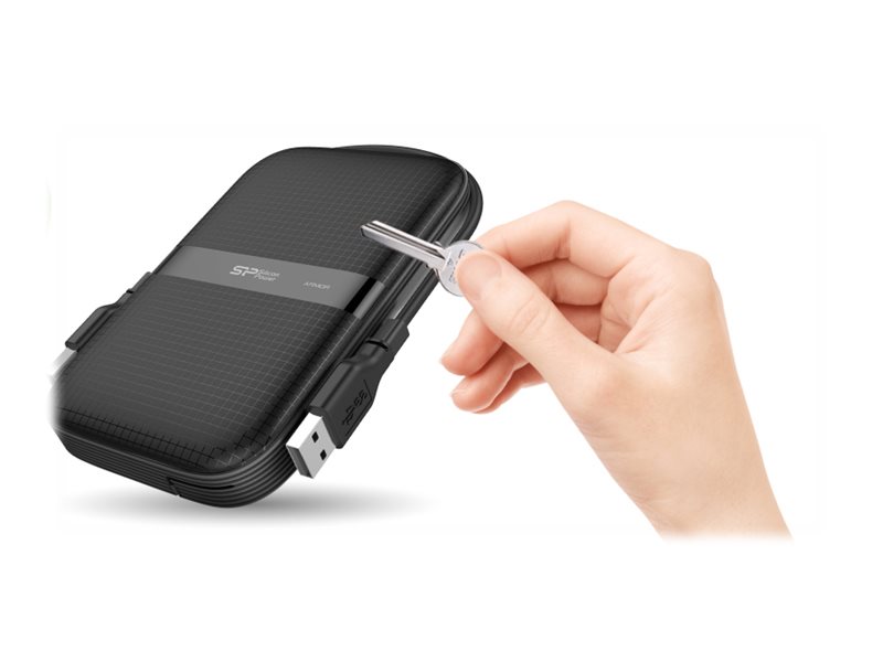 Silicon Power Armor A60 Externe Festplatte 4 TB 2,5" USB 3.2 Schwarz