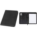 Alassio Reißverschlussmappe LORENZO, DIN A4, schwarz Lederimitat, Einschubfach, Visitenkartenfächer, - 1 Stück (30067)