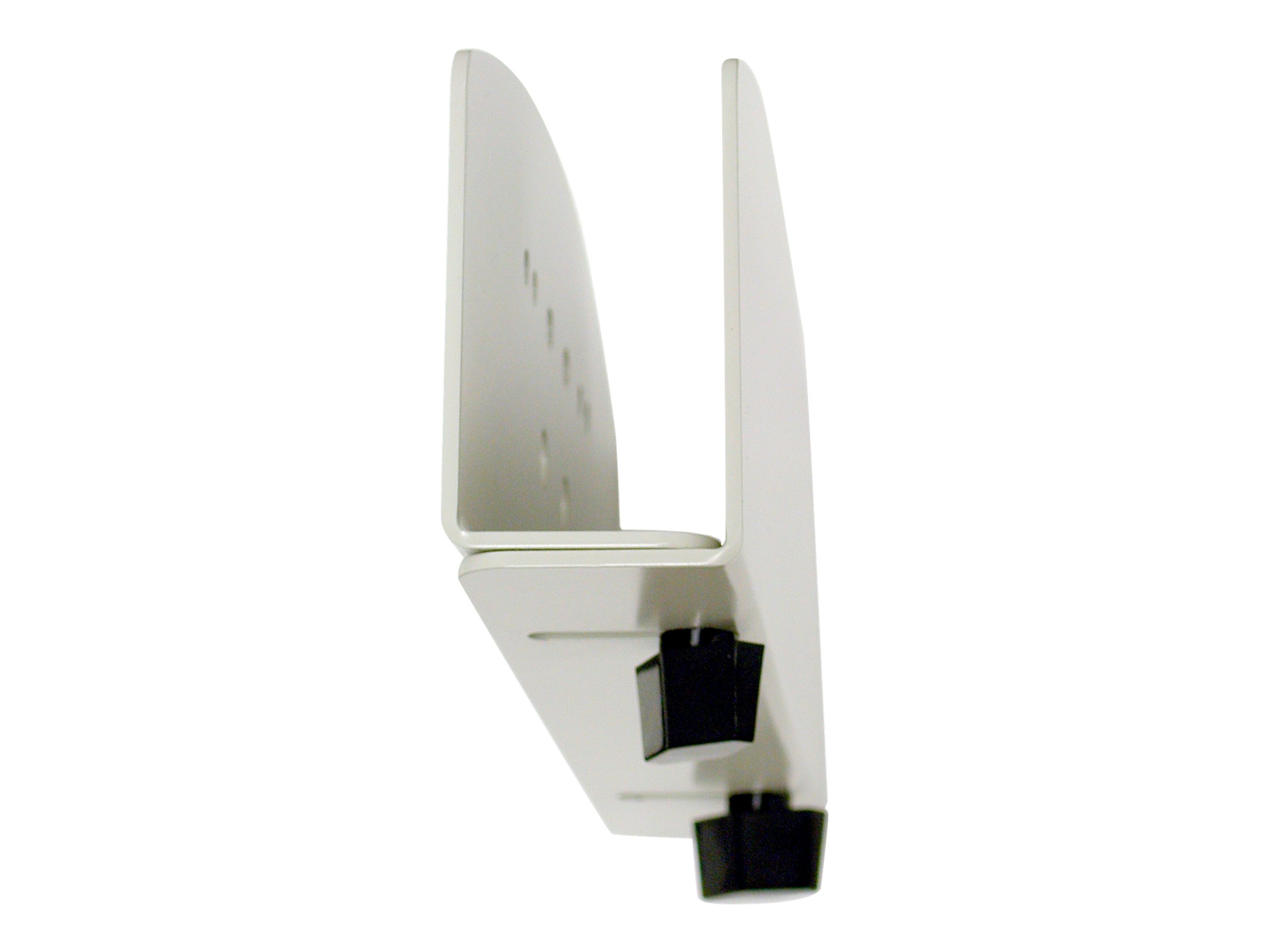 Ergotron CPU-Halter klein VESA MIS-D 100x100 + 75x75 mm belastbar bis 2,7 kg Stahl Weiß