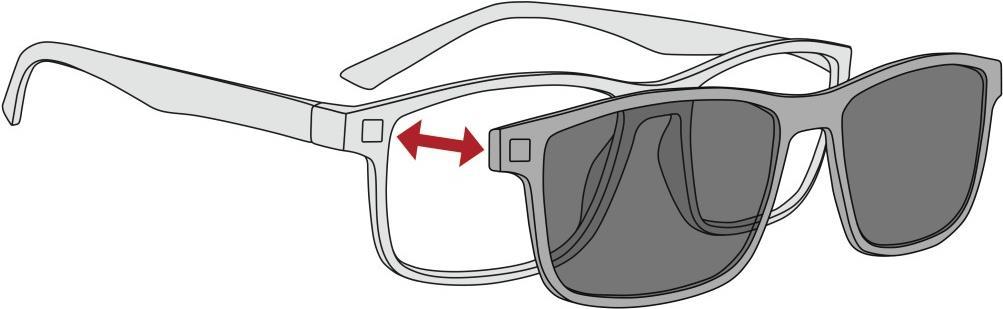 Hama 00096286 Brille Unisex Rechteck Randlos (00096286)