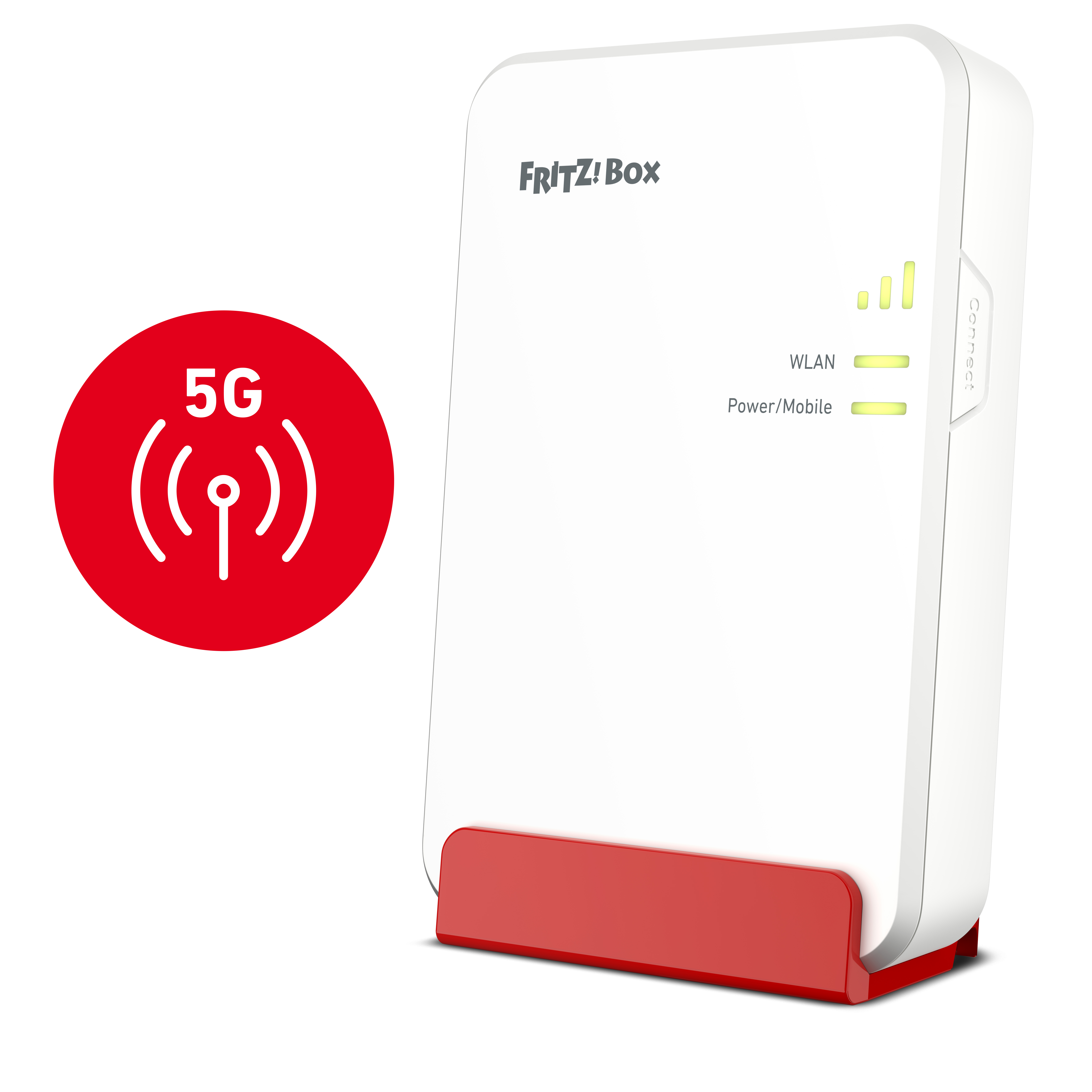 FRITZ! FRITZ!Box 6860 5G WLAN-Router Wi-Fi 6 3 Gbps Weiß, Rot
