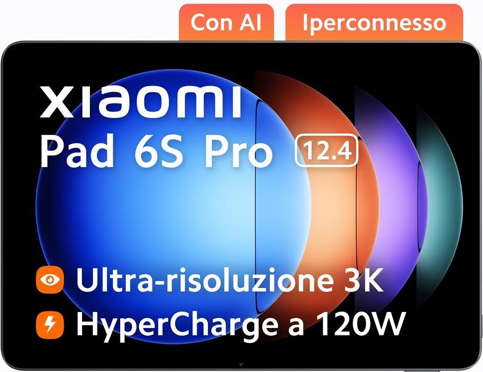 Tablet Xiaomi Pad 6S Pro 12.4 8GB RAM 256GB WiFi - Graphite Grey EU