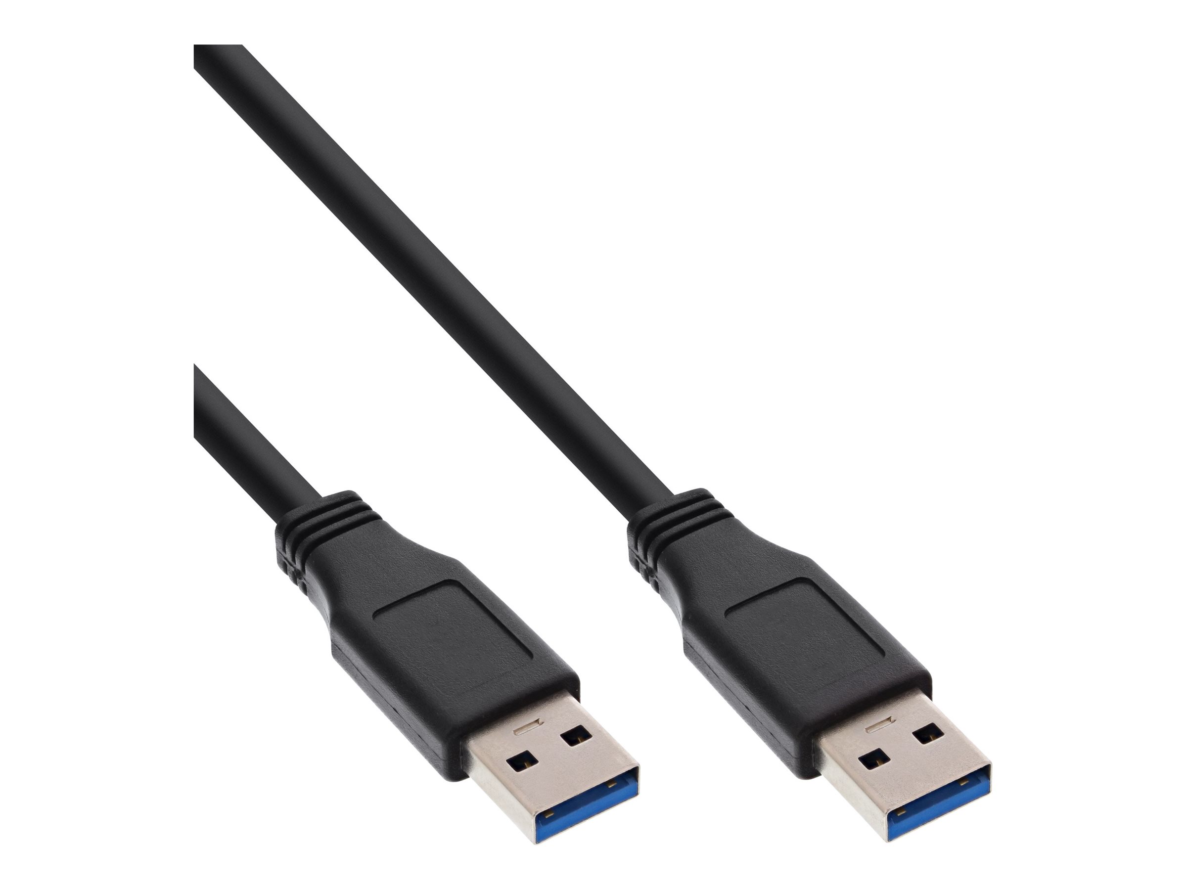 InLine USB 3.2 Gen.1 Kabel USB-A auf USB-A 1 m Schwarz