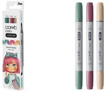 COPIC Ciao Vibrant Palette Layoutmarker-Set farbsortiert 1,0 + 6,0 mm, 3 St. (220750307)