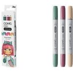 COPIC Ciao Vibrant Palette Layoutmarker-Set farbsortiert 1,0 + 6,0 mm, 3 St. (220750307)