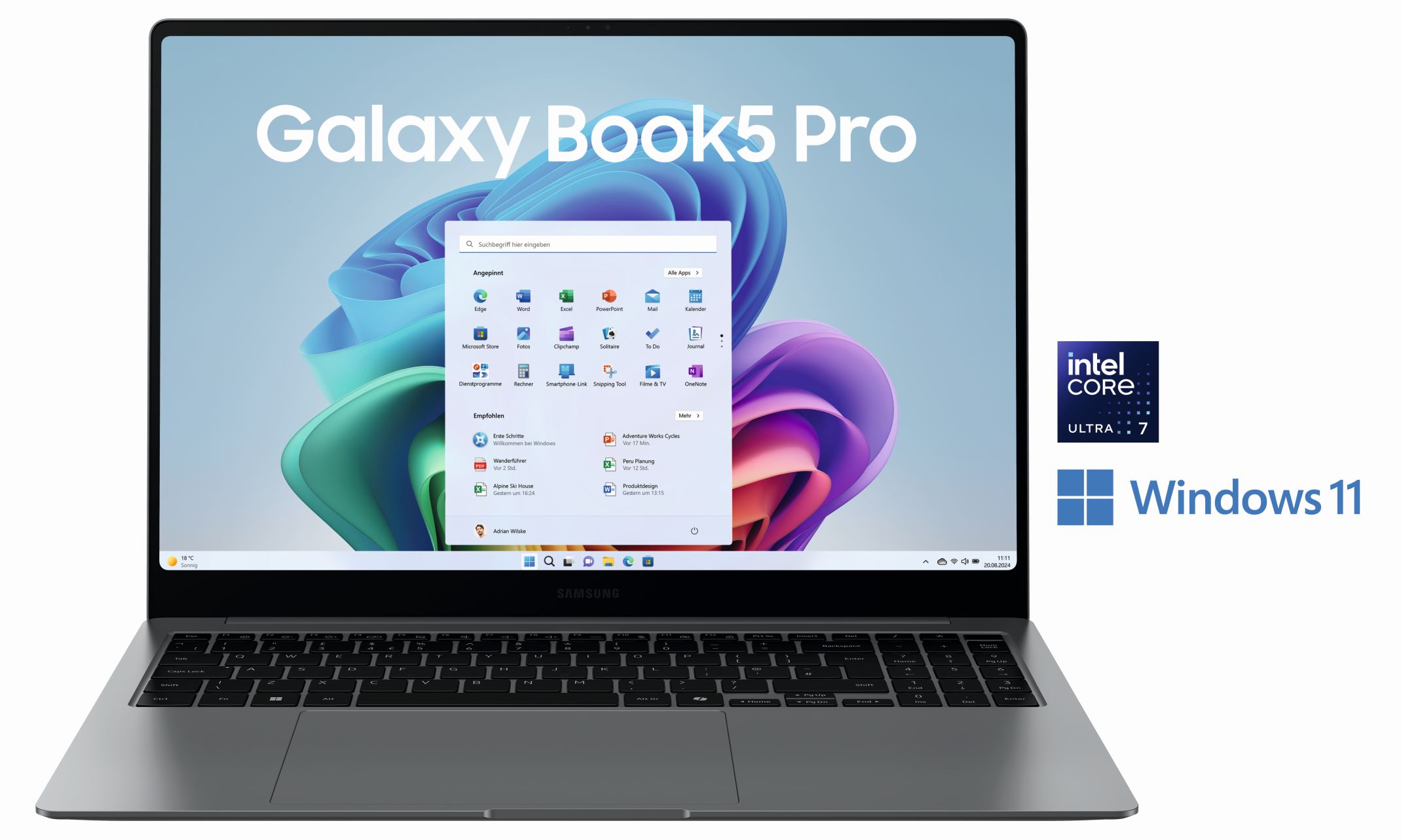Samsung NP964X Book5 Pro 16'' Ultra7 32 GB+ 512 Gray B2B (NP964XHA-KG2DE)