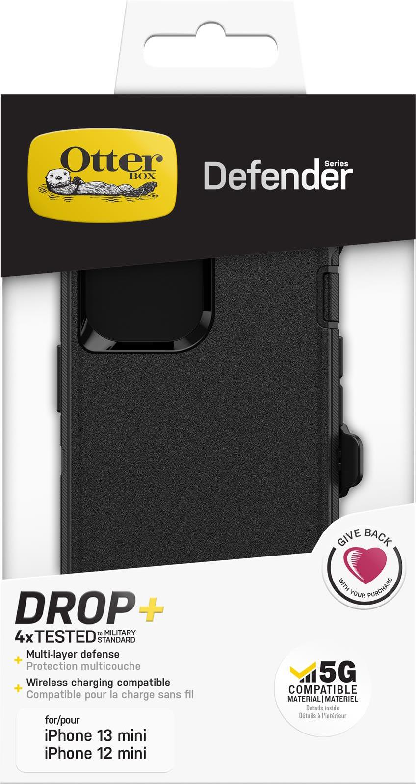 OtterBox Defender Hülle für iPhone 13 mini / iPhone 12 mini schwarz (77-84372)