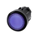 Siemens Drucktaster Betätiger flach, Frontring Kunststoff Blau SIRIUS ACT 3SU1001-0AB50-0AA0 1 St. (3SU1001-0AB50-0AA0)