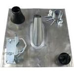 Televes Bleiziegel (Antennenbau), Dichtungstülle/-manschette/-haube (Antennenbau), Mastfuß (Antennenbau), Mastkappe (Antennenbau), Mast-Montage-Set (Antennenbau), Mastschelle (Antennenbau), Verwendung für 48 mm Maste (X2198)