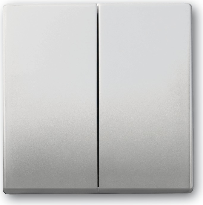 BUSCH-JAEGER Wippe 1785-866 edelstahl Serien- Wechselschalter 1785-866 (1751-0-2962)