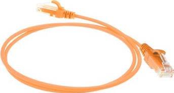 ACT Orange 1 meter LSZH U/UTP CAT6 datacenter slimline patch cable snagless with RJ45 connectors (DC9101)