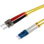 Helos Patch-Kabel ST Einzelmodus (M) zu LC Single-Modus (M) (126389)
