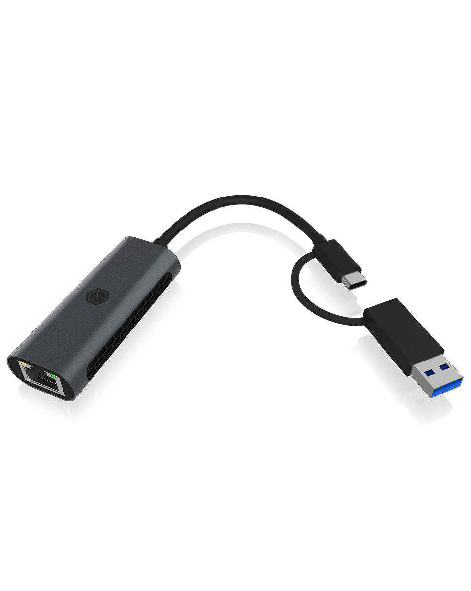 ICY BOX IB-LAN301-C3 Netzwerkadapter 2.5 Gbps Anthrazit