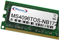 Memory Solution MS4096TOS-NB172. RAM-Speicher: 4 GB, Komponente für: Notebook. Kompatible Produkte: Toshiba Satellite A600-14J (PA3677U-1M4G)