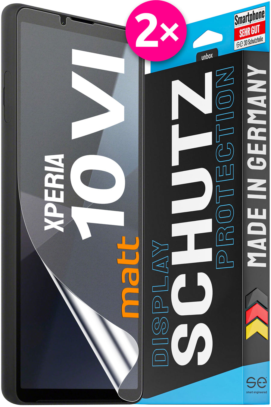 se 3D Schutzfolie Sony Xperia 10VI entspiegelt (VPE 2) (SE0-F0102-0514-24-M)