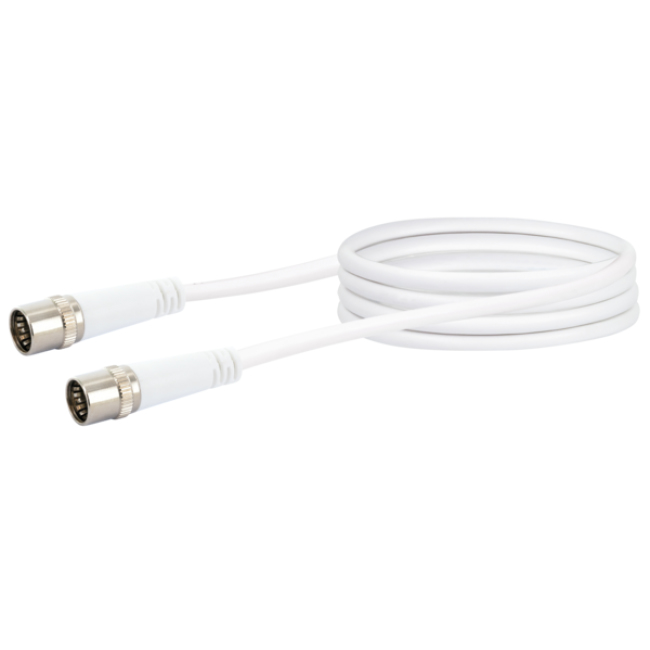 Schwaiger KDSK15 042 Koaxialkabel 1,5 m F-Quick Weiß