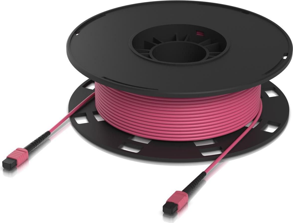 Ubiquiti Indoor OM4 multi-mode fiber B UPC connectors designed for 100G applications. 60 M (UACC-OFC-MA-MPMP-60M)