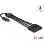 DeLOCK DL4 Solar Splitter Kabel 1 x Buchse zu 4 x Stecker 50 cm schwarz (88227)