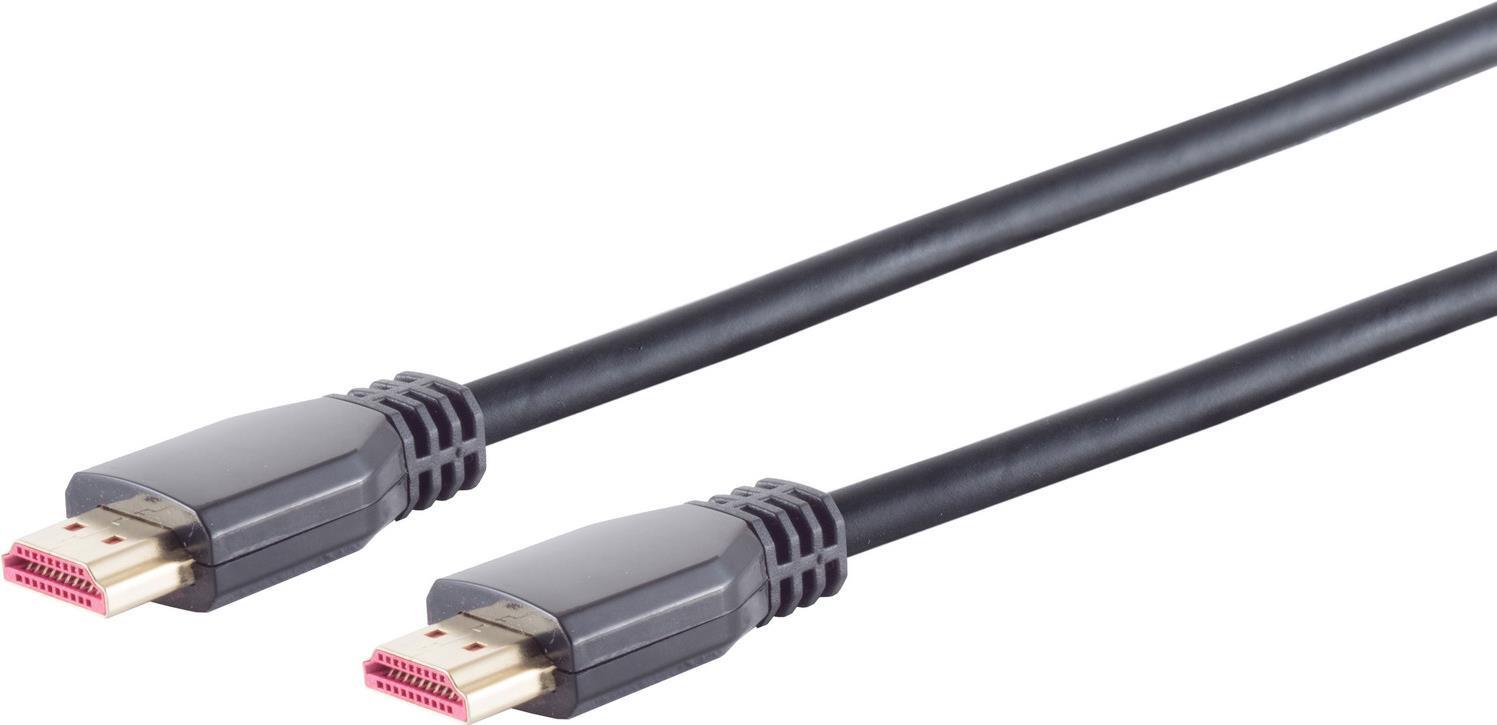 SHIVERPEAKS S/CONN maximum connectivity HDMI Anschlußkabel-Ultra HDMI Kabel, 8K, ABS, schwarz, 0,5m