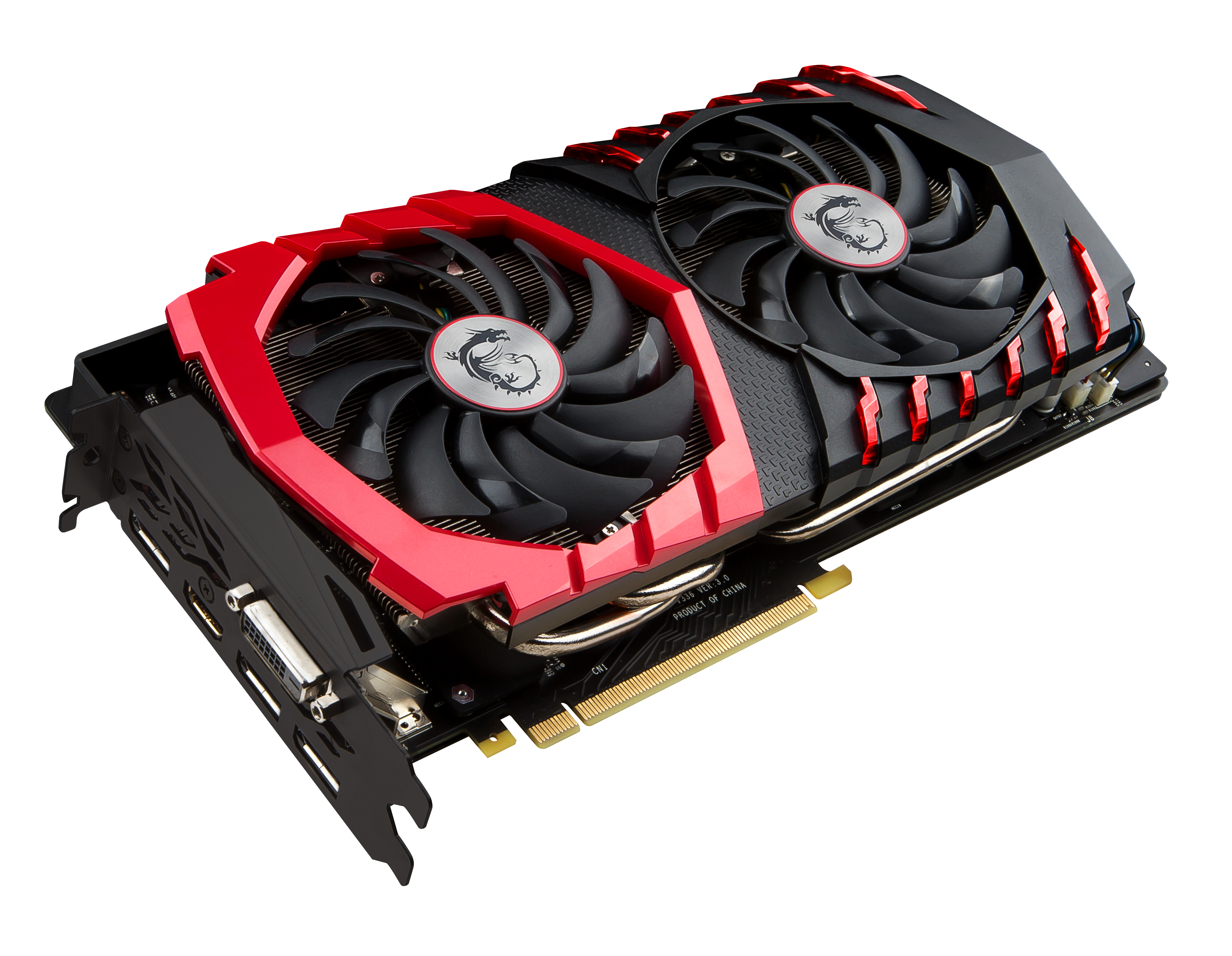 MSI GeForce GTX 1080 GAMING X 8 GB GDDR5X Grafikkarte Schwarz, Rot