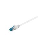 Wentronic Goobay CAT 6a Patchkabel, S/FTP (PiMF), Weiß, 10 m - LSZH halogenfrei, Kupfer (93709)
