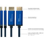 Alcasa 4812-CSF015B 1.5m Adapterkabel USB-C (4812-CSF015B)