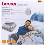 Beurer Heizdecke, handwaschbar, maschinenwaschbar, 6 Temperaturstufen, beleuchtet, Abschaltautomatik (431.05)