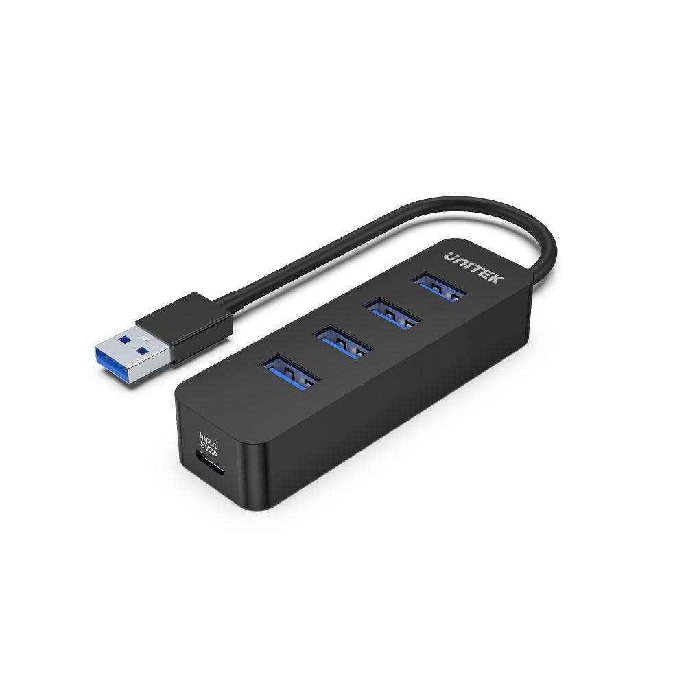 Unitek uHUB Q4 H1117A USB-Hub 4x USB-A 3.1 Aktiv Schwarz