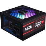 Azza PSAZ-650W(ARGB) Netzteil 20+4 pin ATX ATX Schwarz (PSAZ 650W-ARGB)