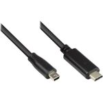 Alcasa 3310-CM010 USB Kabel 1 m USB 2.0 USB C Mini-USB B Schwarz (3310-CM010)
