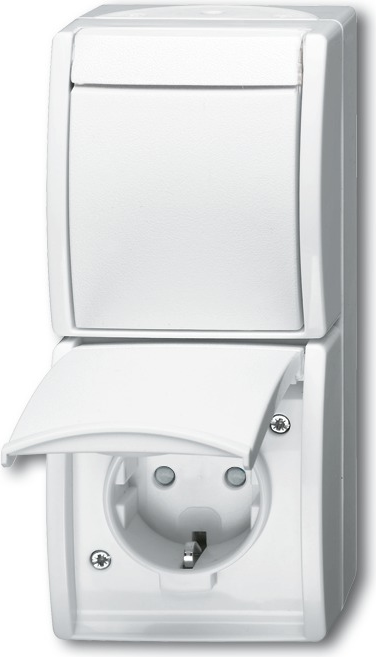 Busch Jaeger 2601/6/20 EBW-54 Steckdose Typ F Weiß (1684-0-0331)