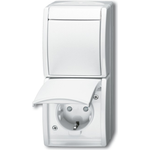 Busch Jaeger 2601/6/20 EBW-54 Steckdose Typ F Weiß (1684-0-0331)